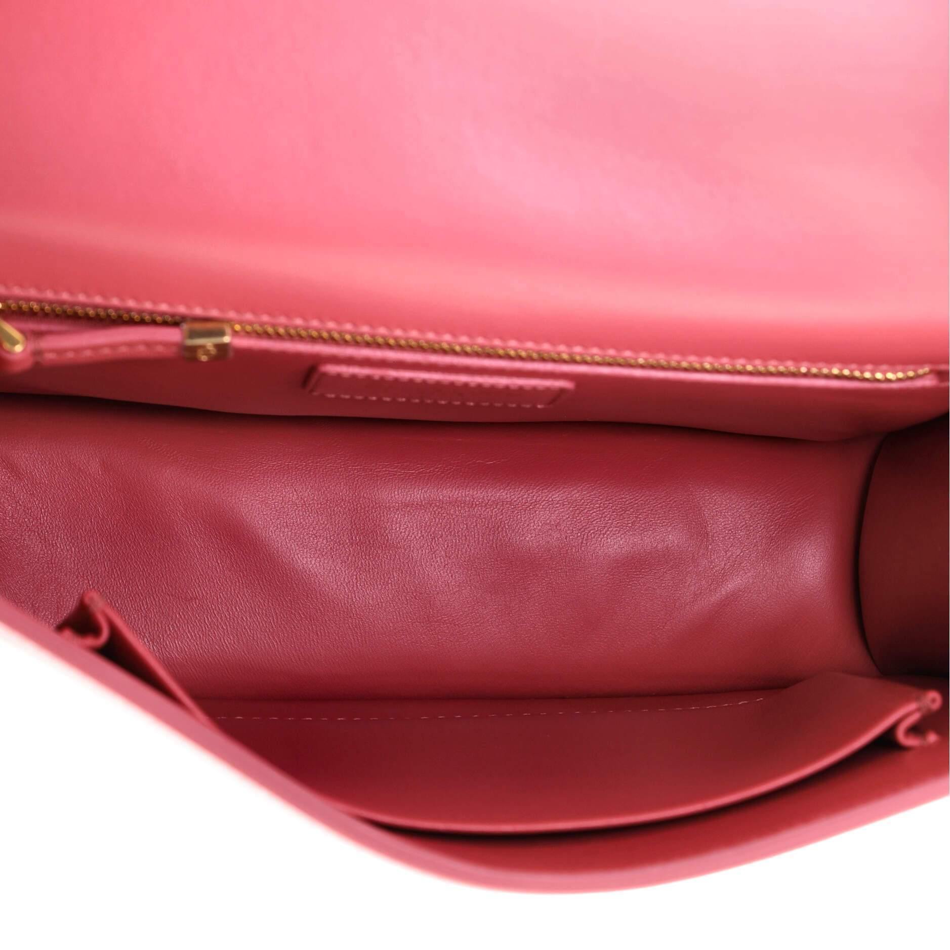 30 Montaigne Flap Bag Leather