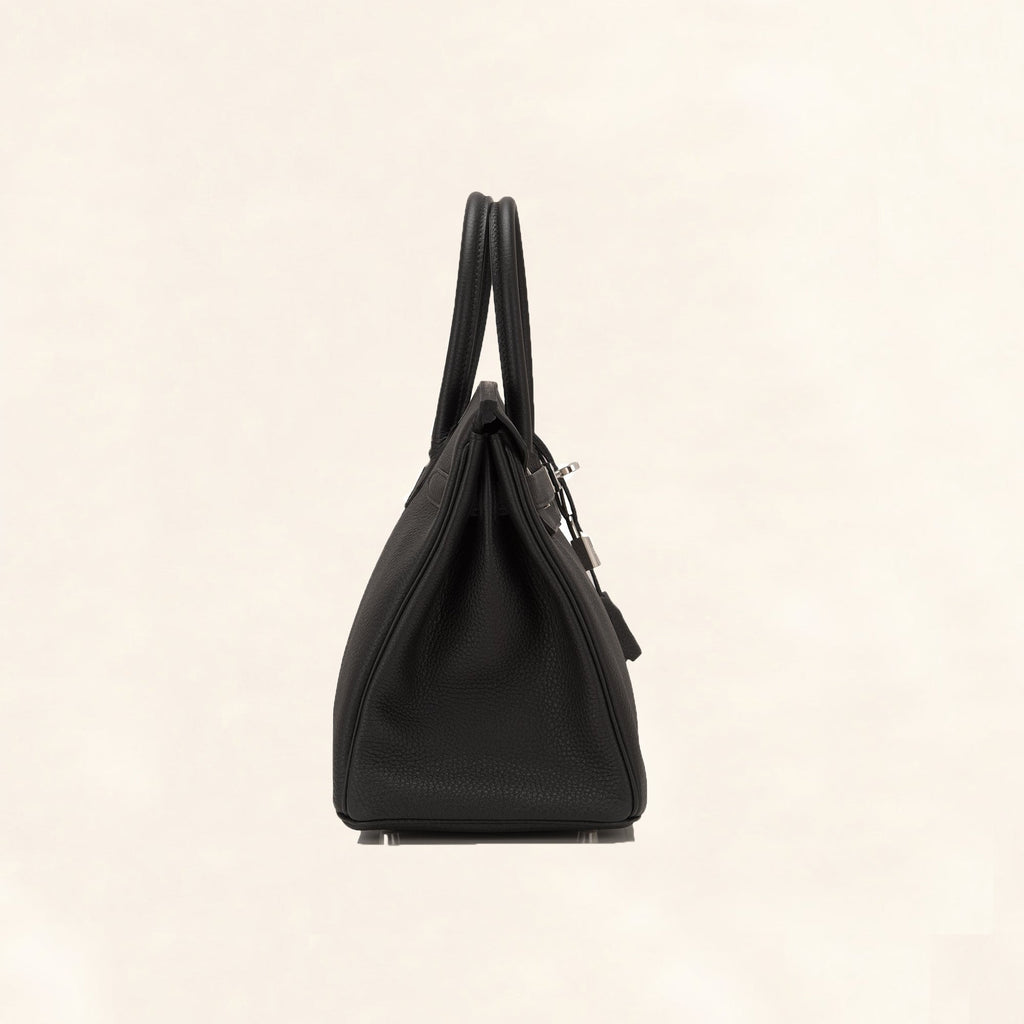 Hermès | Black Togo Birkin with Silver Hardware | 30