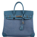 Hermes Birkin 32 HAC Denim & Blue Jean Gulliver Leather Palladium Hardware