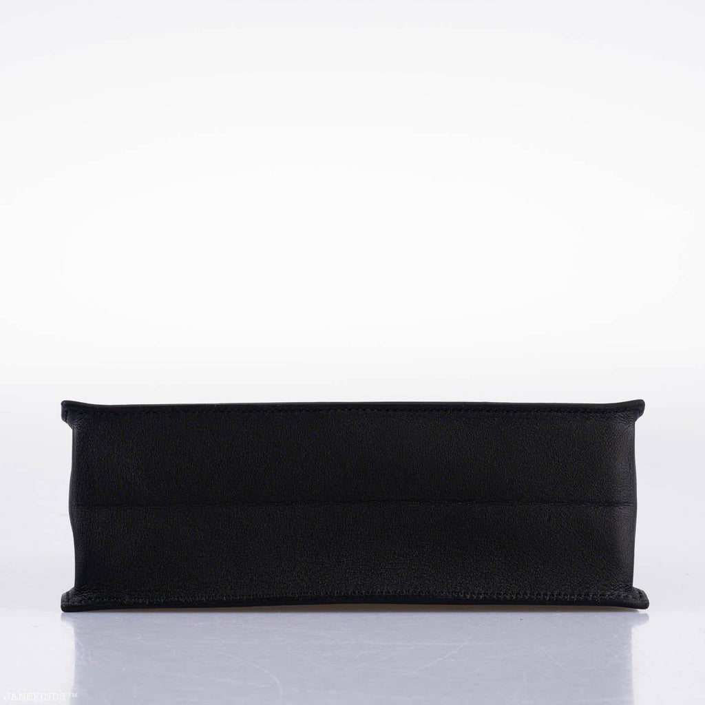 Hermes Kelly Danse II Black Swift with Palladium Hardware - 2020, Y