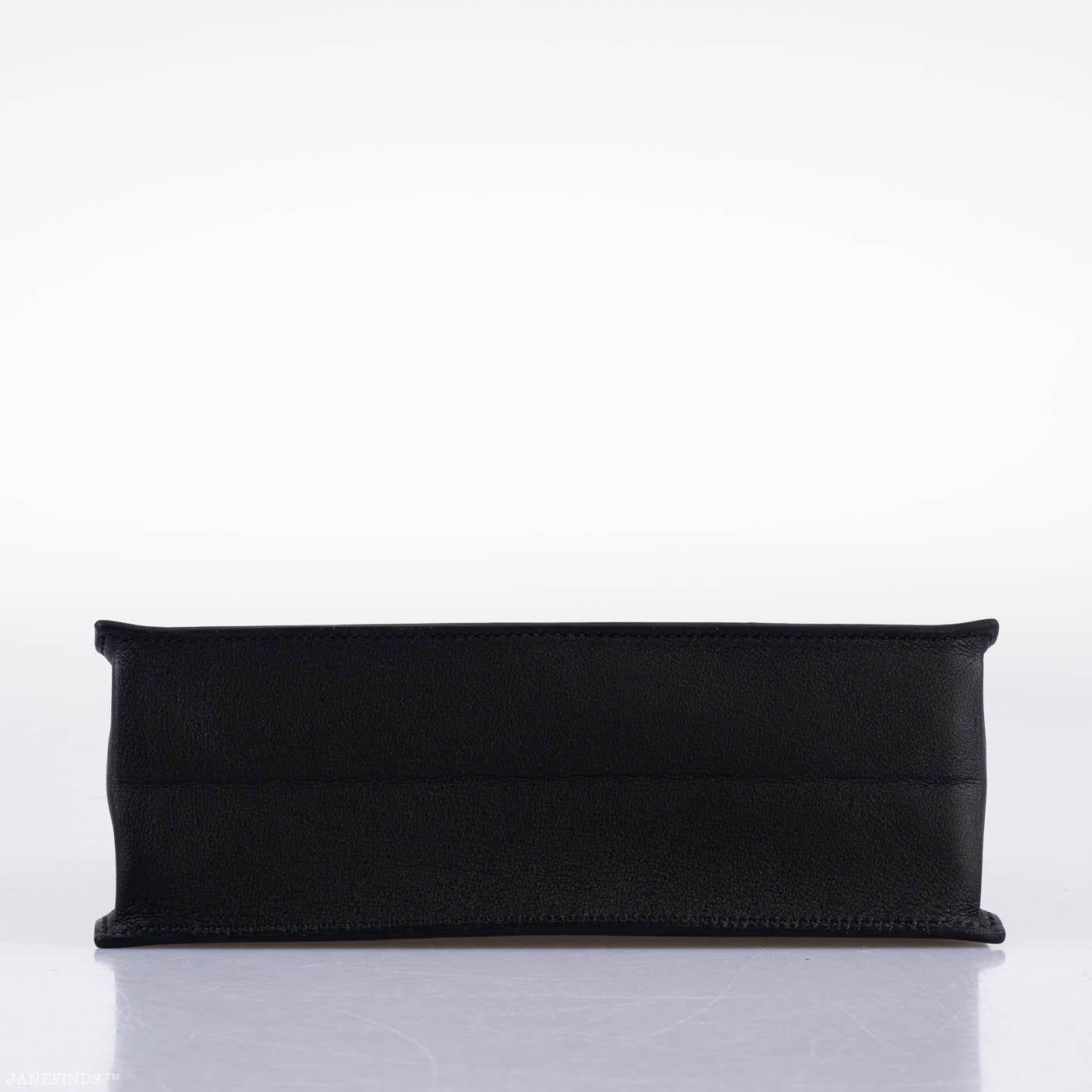 Hermes Kelly Danse II Black Swift with Palladium Hardware - 2020, Y