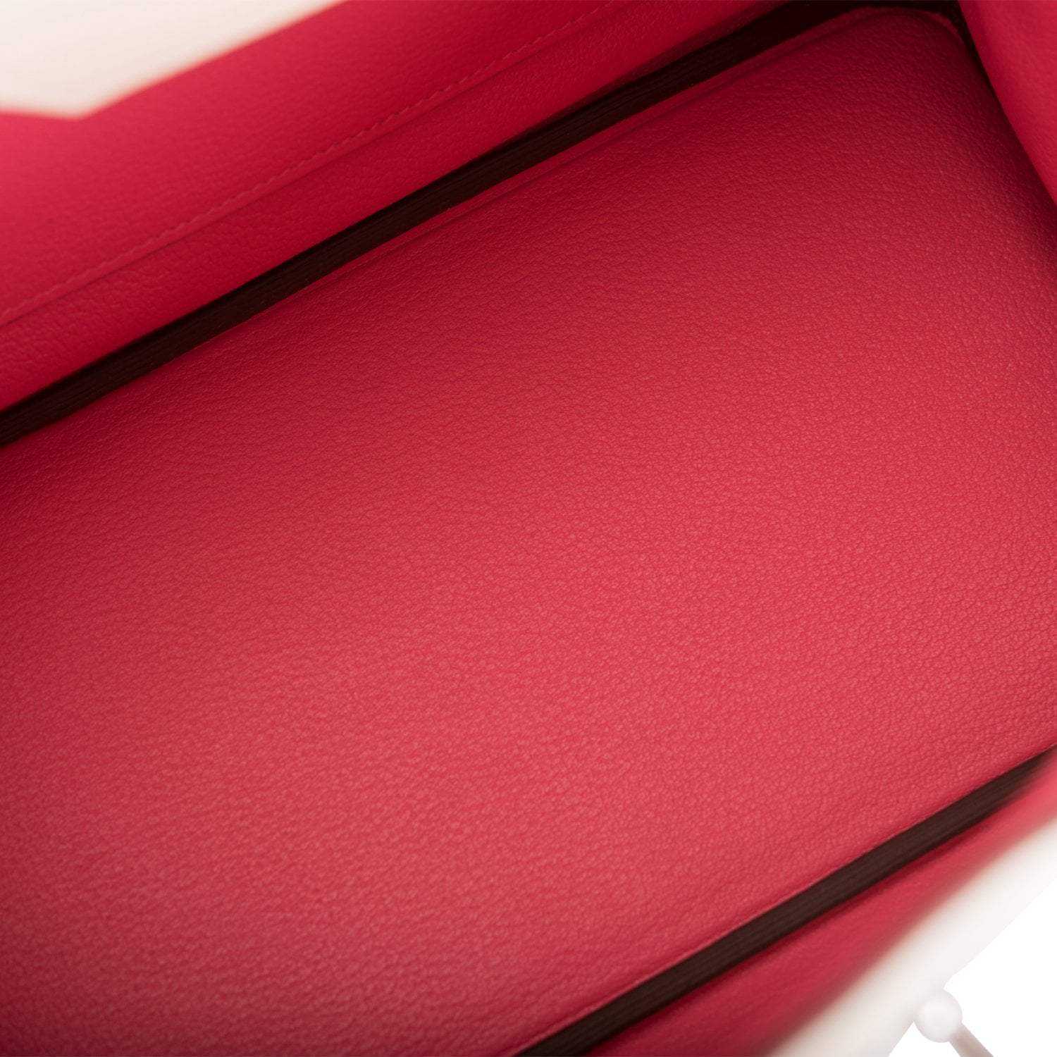 Hermes Birkin 30cm Bi-Color Craie and Rose Lipstick Clemence  Palladium Hardware