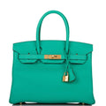 Hermes Birkin 30cm Menthe Togo Gold Hardware