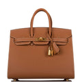 Hermes Birkin Sellier 25 Gold Veau Madame Gold Hardware