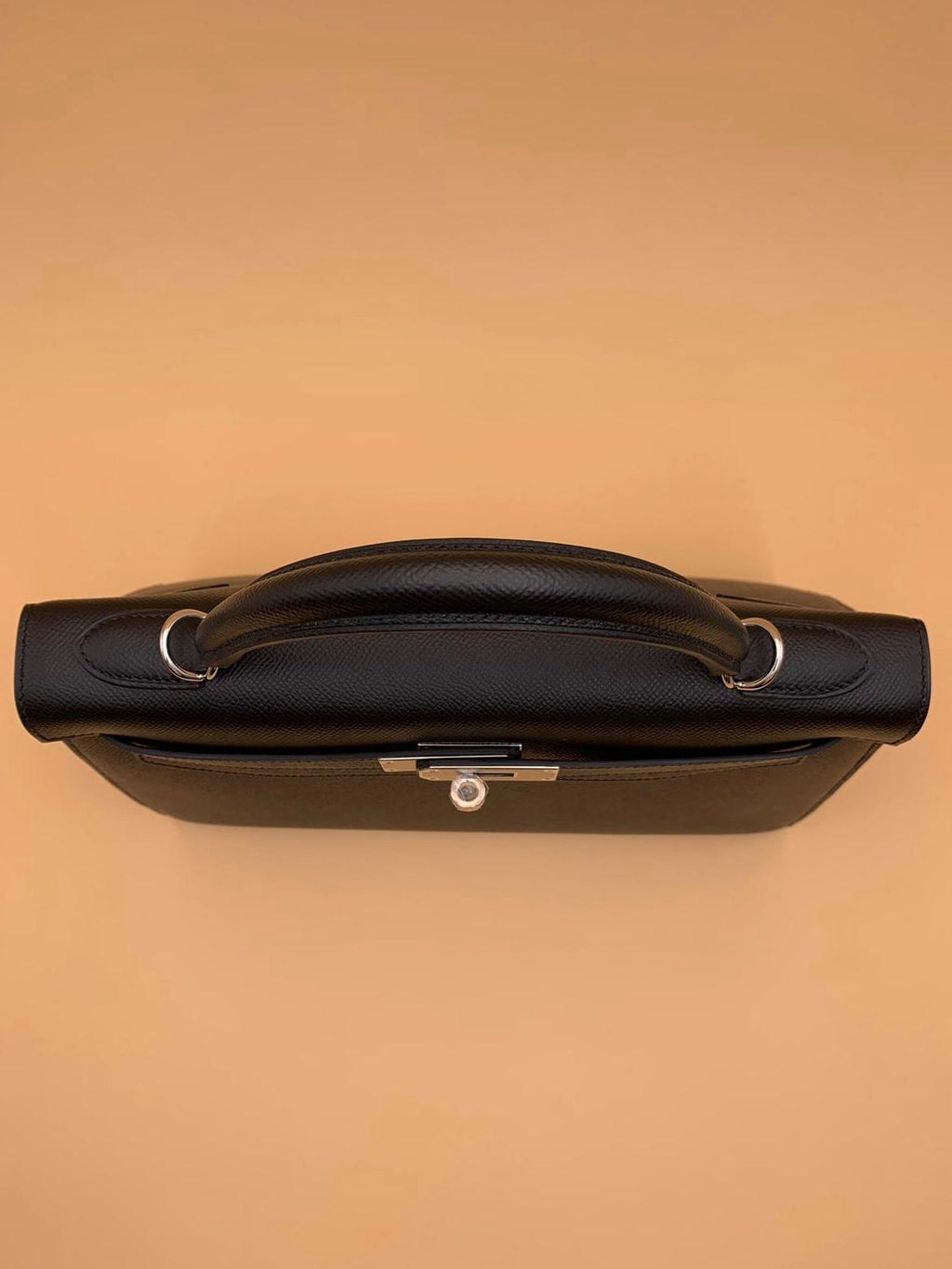 Hermes Black Epsom Kelly Sellier 32 Palladium Hardware