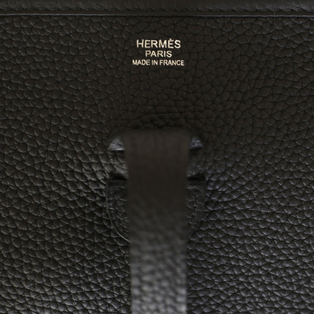 Hermes Evelyne III PM Black Clemence