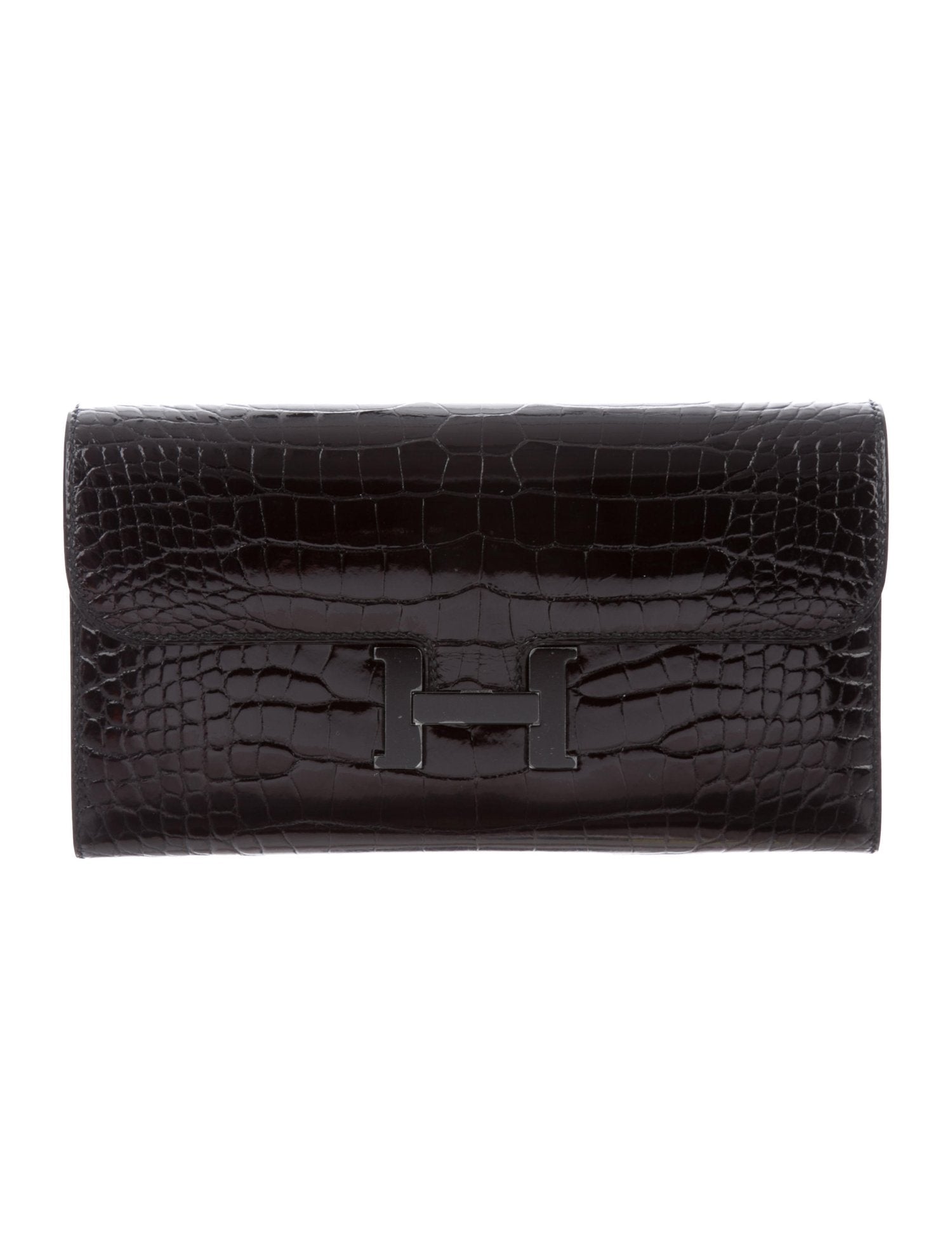 Hermes | So Black Alligator Constance Wallet