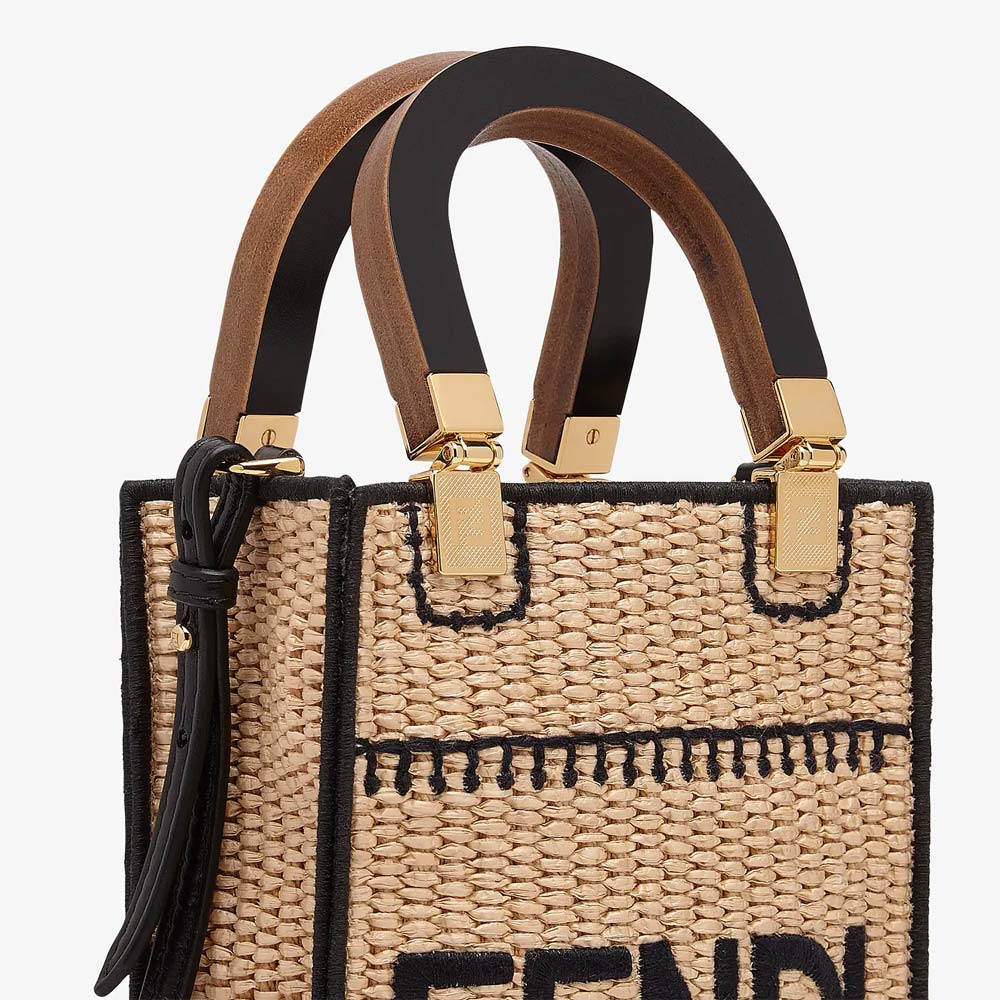 MINI SUNSHINE SHOPPER Braided Straw Mini Bag