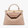 PEEKABOO ISEEU LARGE Pink Sheepskin Bag