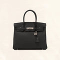 Hermès | Black Togo Birkin with Silver Hardware | 30