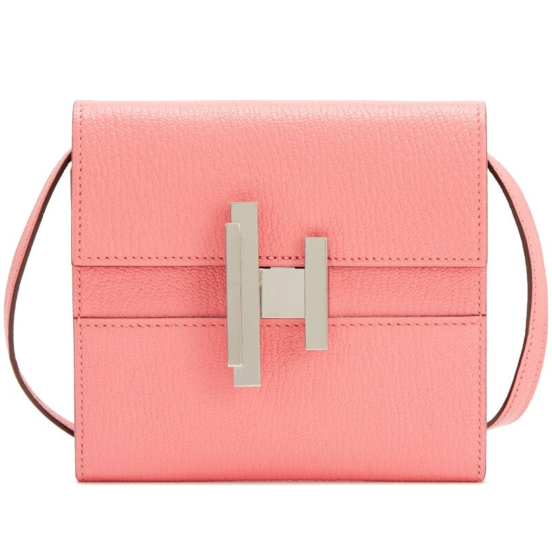 Rose Lipstick Chevre Mysore Cinhetic To Go Wallet on Strap Bag Palladium Hardware, 2018