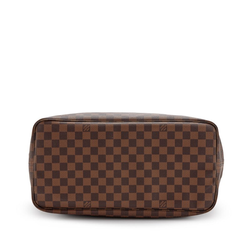 Ebene Damier Canvas Neverfull GM Goldtone Hardware, 2021-2022