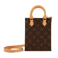 Brown Monogram Coated Canvas Petit Sac Plat Gold Hardware, 2020