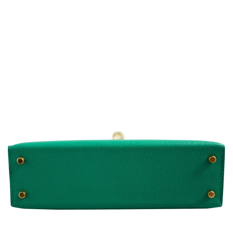 Vert Jade Epsom Mini Kelly 20 II Gold Hardware, 2021