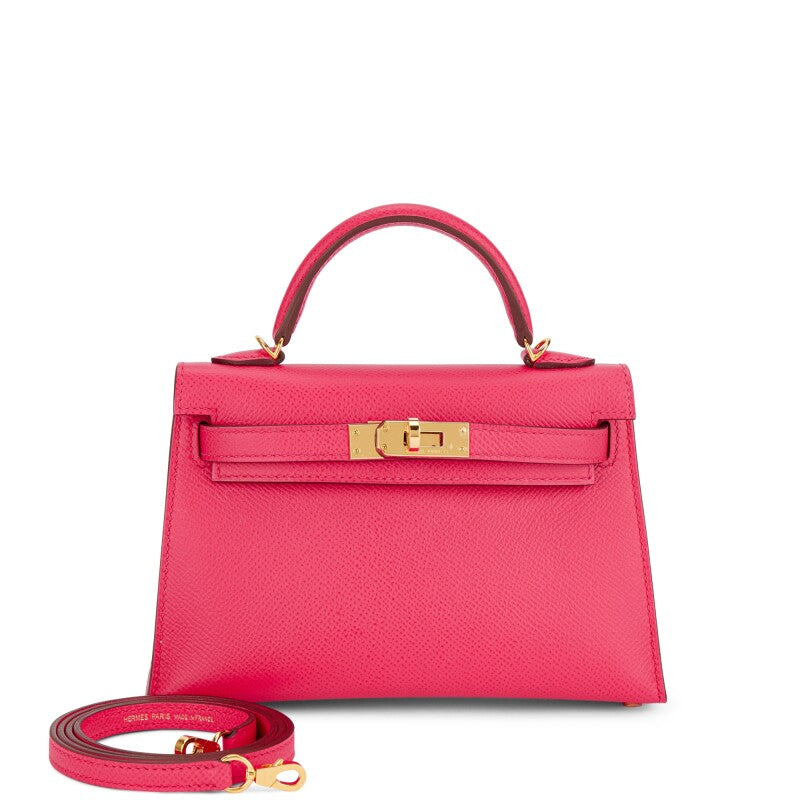 Rose Extreme Epsom Mini Kelly II 20 Gold Hardware, 2019