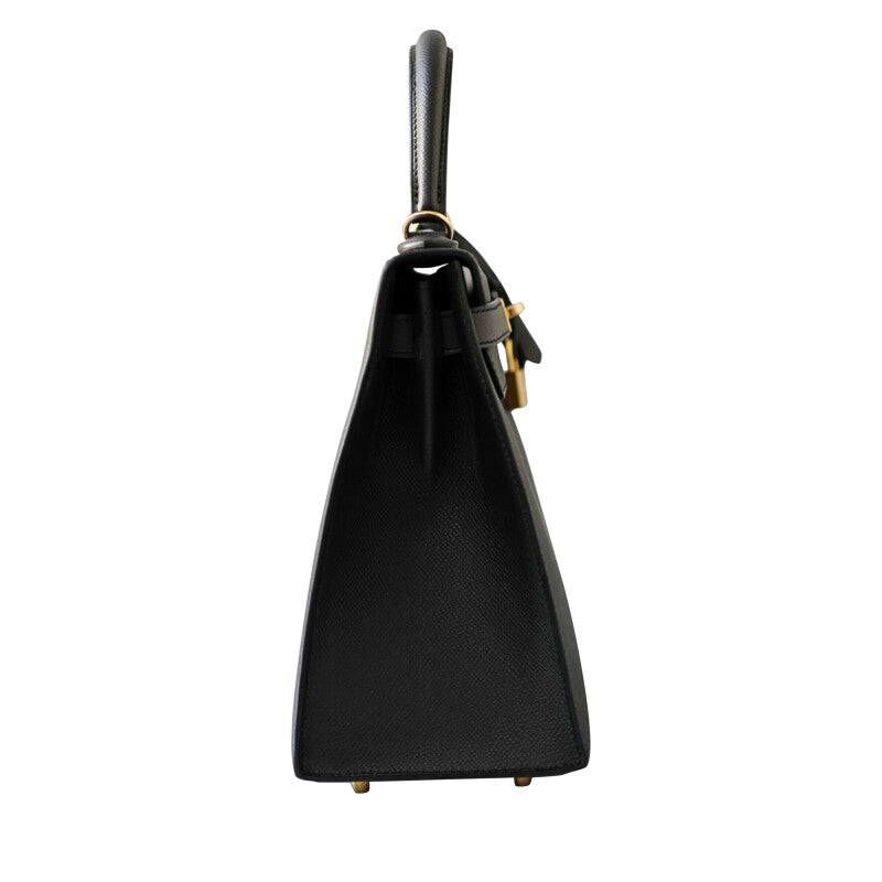Black Epsom Sellier Kelly 28 Permabrass Hardware, 2023