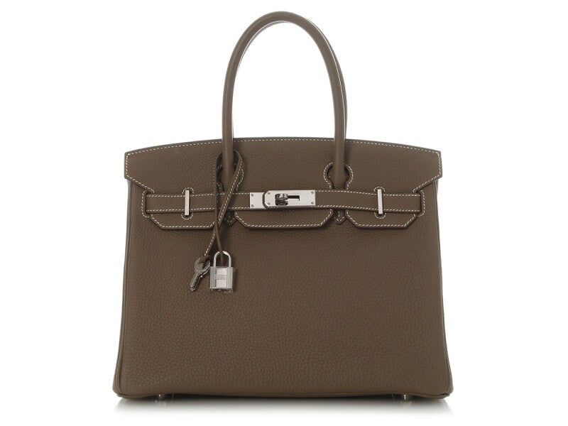 Etoupe Togo Birkin 30 Palladium Hardware, 2015