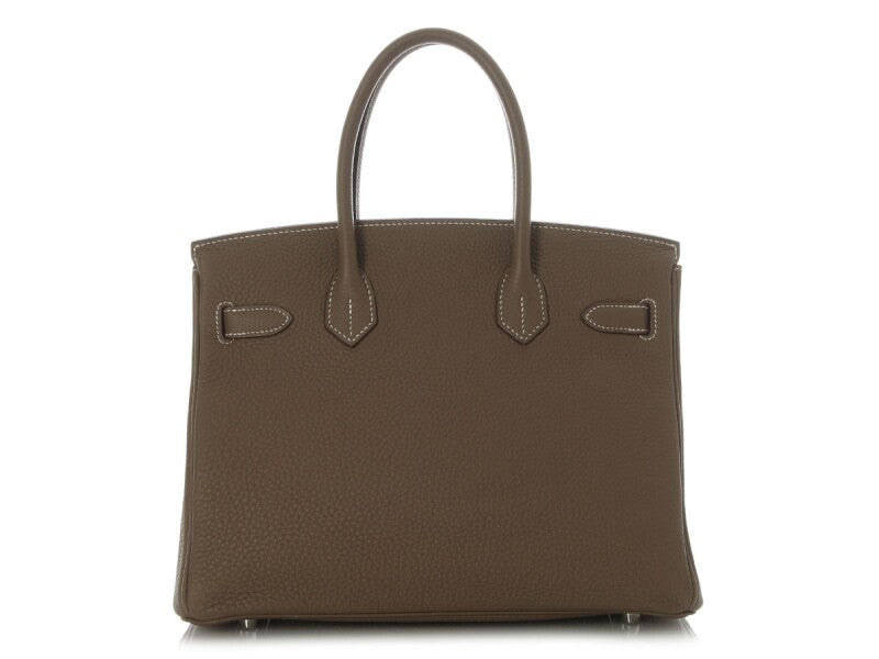 Etoupe Togo Birkin 30 Palladium Hardware, 2015