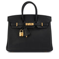 Black Swift Birkin 25 Gold Hardware, 2021