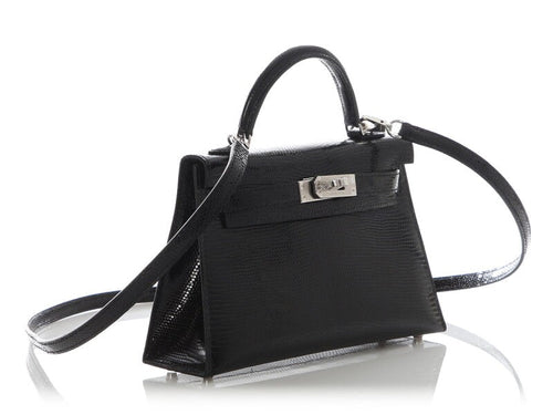 Black Lizard Mini Kelly 20 II Palladium Hardware, 2025