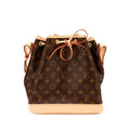 Ebene Monogram Coated Canvas Petit Noé Gold Hardware, 2021-2022