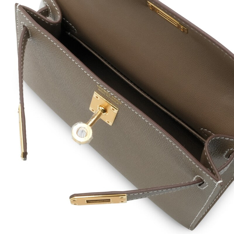 Etoupe Epsom Mini Kelly 20 II Gold Hardware, 2021