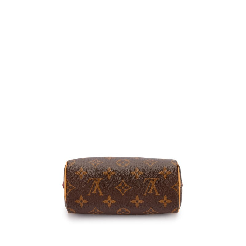 Brown Monogram Coated Canvas Nano Speedy Gold Hardware, 2023