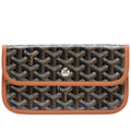 Black Goyardine Canvas Saint Louis Pouch Wallet