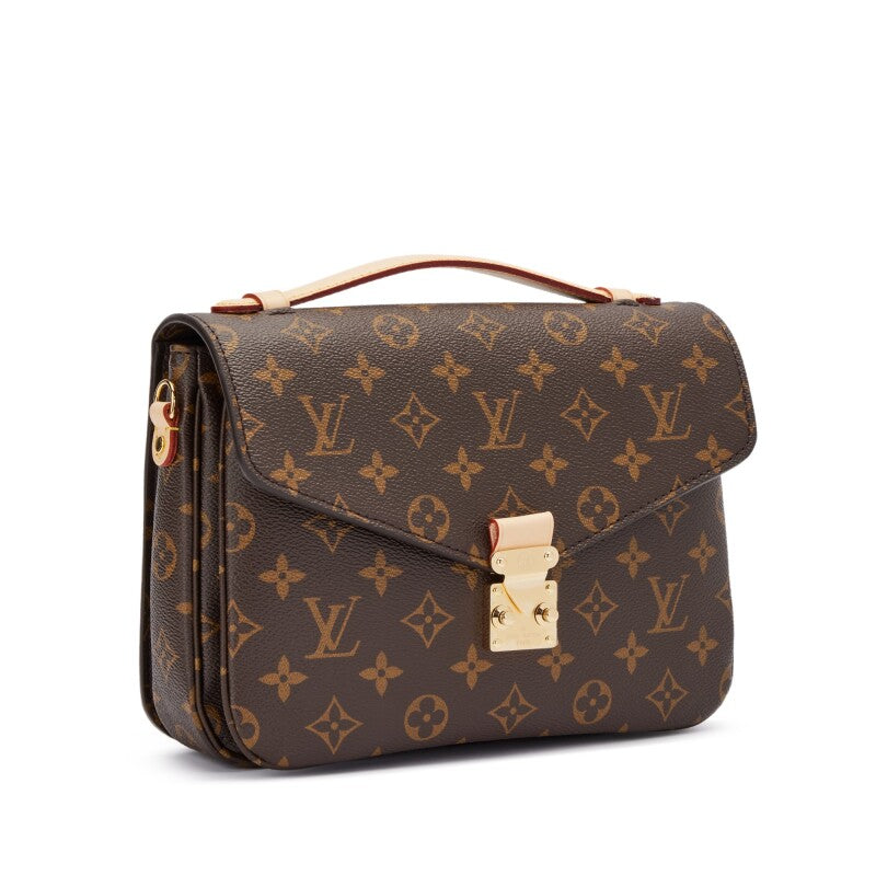 Brown Monogram Coated Canvas Pochette Métis Gold Hardware, 2021