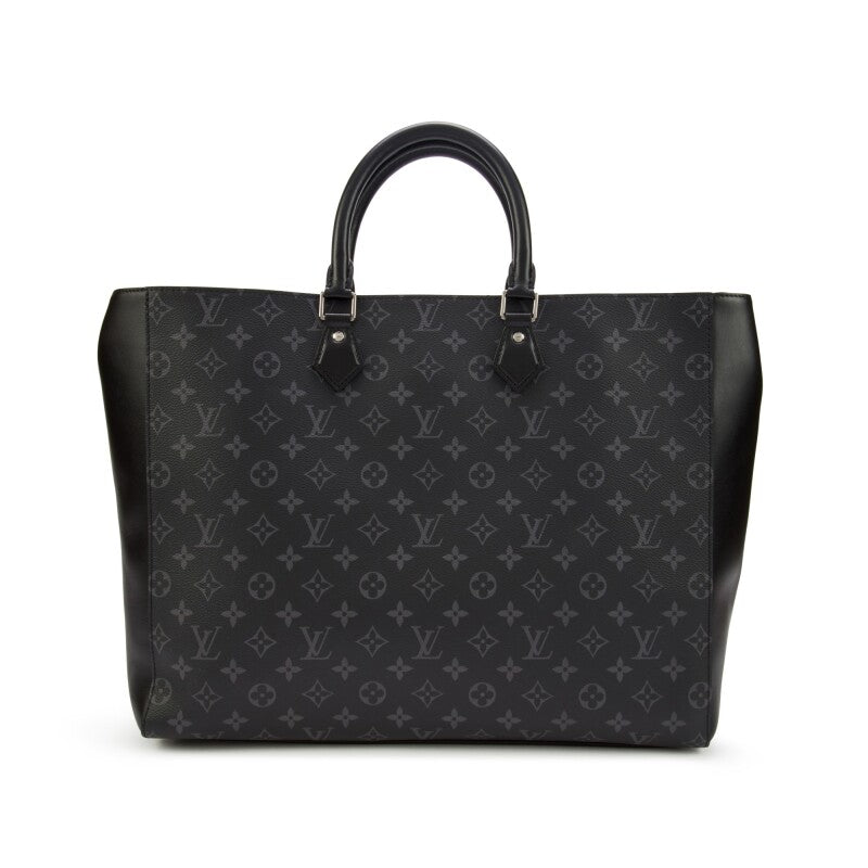 Black Monogram Eclipse Coated Canvas Grand Sac Silver Hardware, 2021