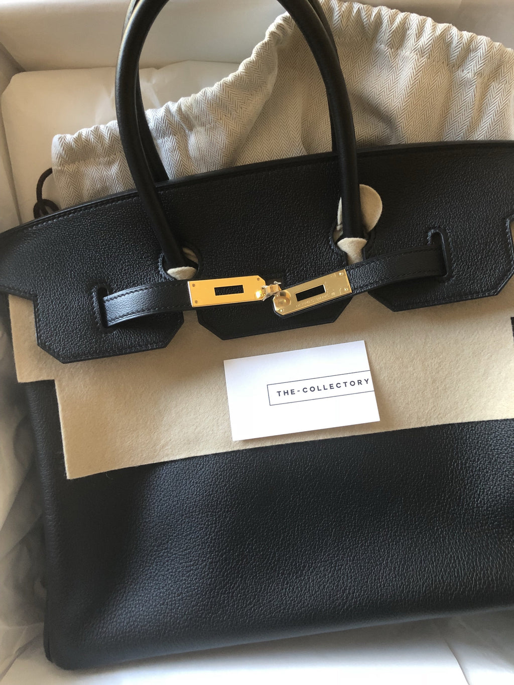 Hermès | Black Birkin with Gold Hardware | 35