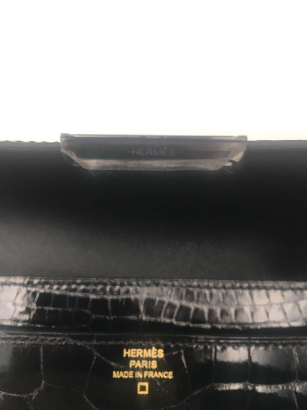 Hermes | So Black Alligator Constance Wallet