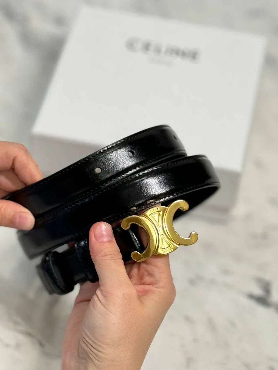 CELINE Triomphe Belt